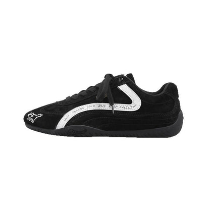 Damen Sneaker Sportlich Wildleder Laufsohle