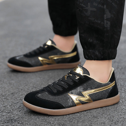 Damen Sneaker Sportlich Freizeitschuhe Schwarz - Norvielle
