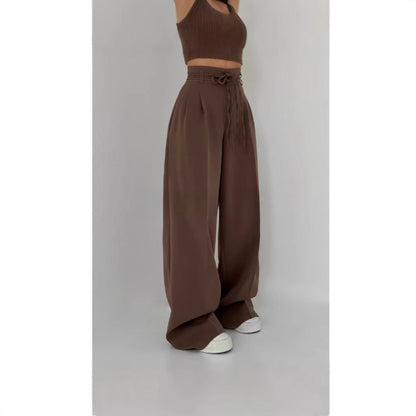 Damenhose Hochbund Weite Bequem Elegant