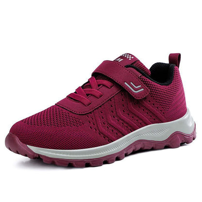 Damen Laufschuhe Atmungsaktives Mesh Rutschfest Klettverschluss