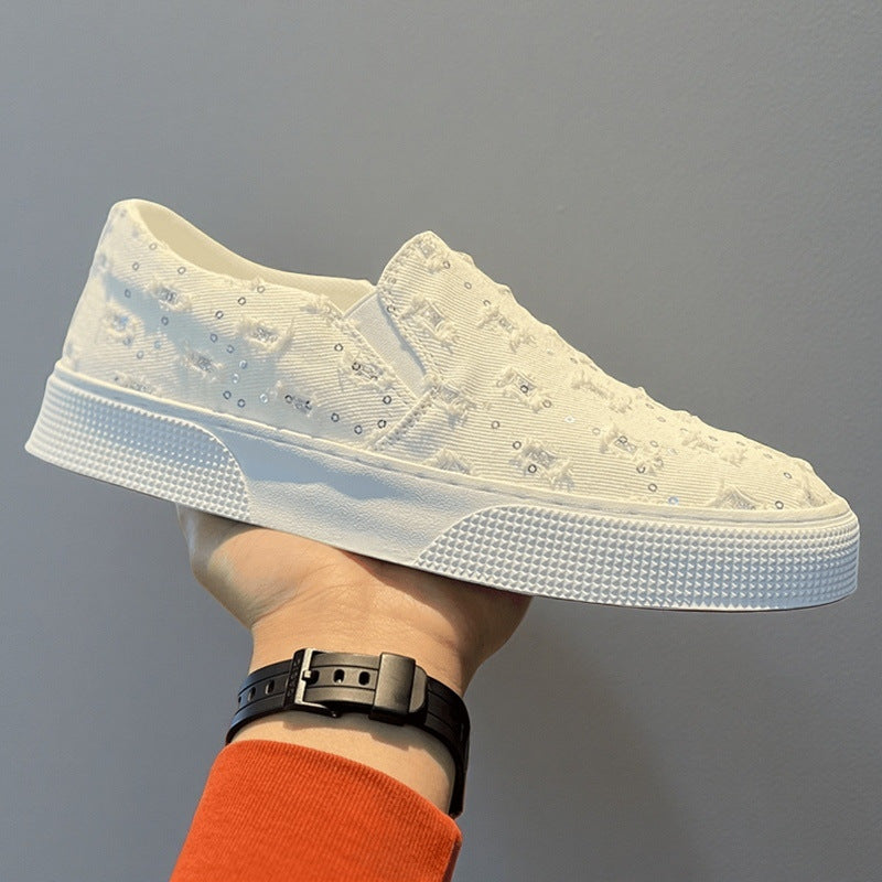 Damen Sneaker Glitzernde Oberfläche Komfortabel