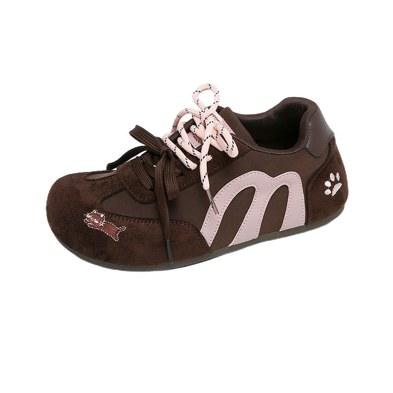 Damen Sneaker Bequem Tiermuster Weich