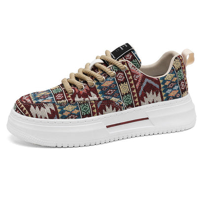 Damen Sneaker Bunt Ethno Muster Weich