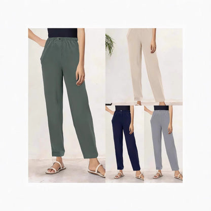 Damen Sommerhose Leicht Bequem Elegant - Norvielle