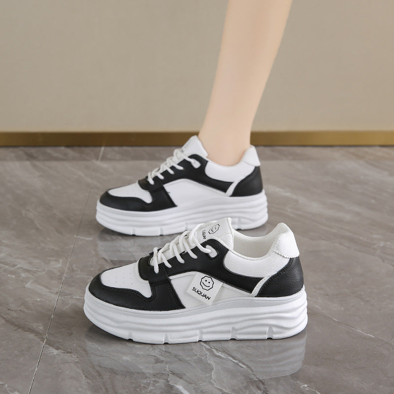 Damen Plattformsneaker Hoch Mit Polsterung