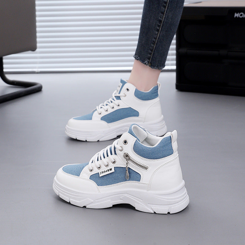 Damen High- Sneaker Leopardenmuster