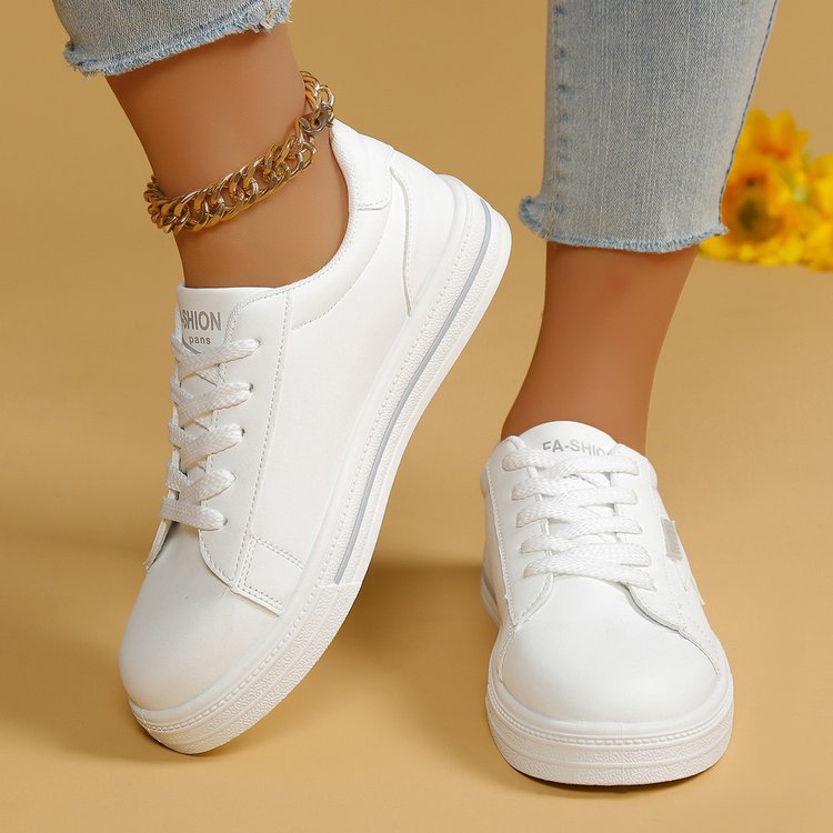 Damen Sneaker Sternenmuster Sportlich Komfortabel