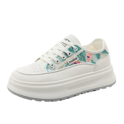 Damen Plateau Sneaker Hochhackiger Sportschuh