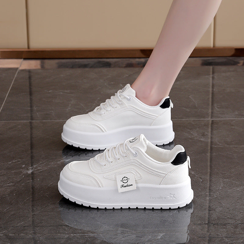 Damen Hochplatformsneaker Bequem Modisch