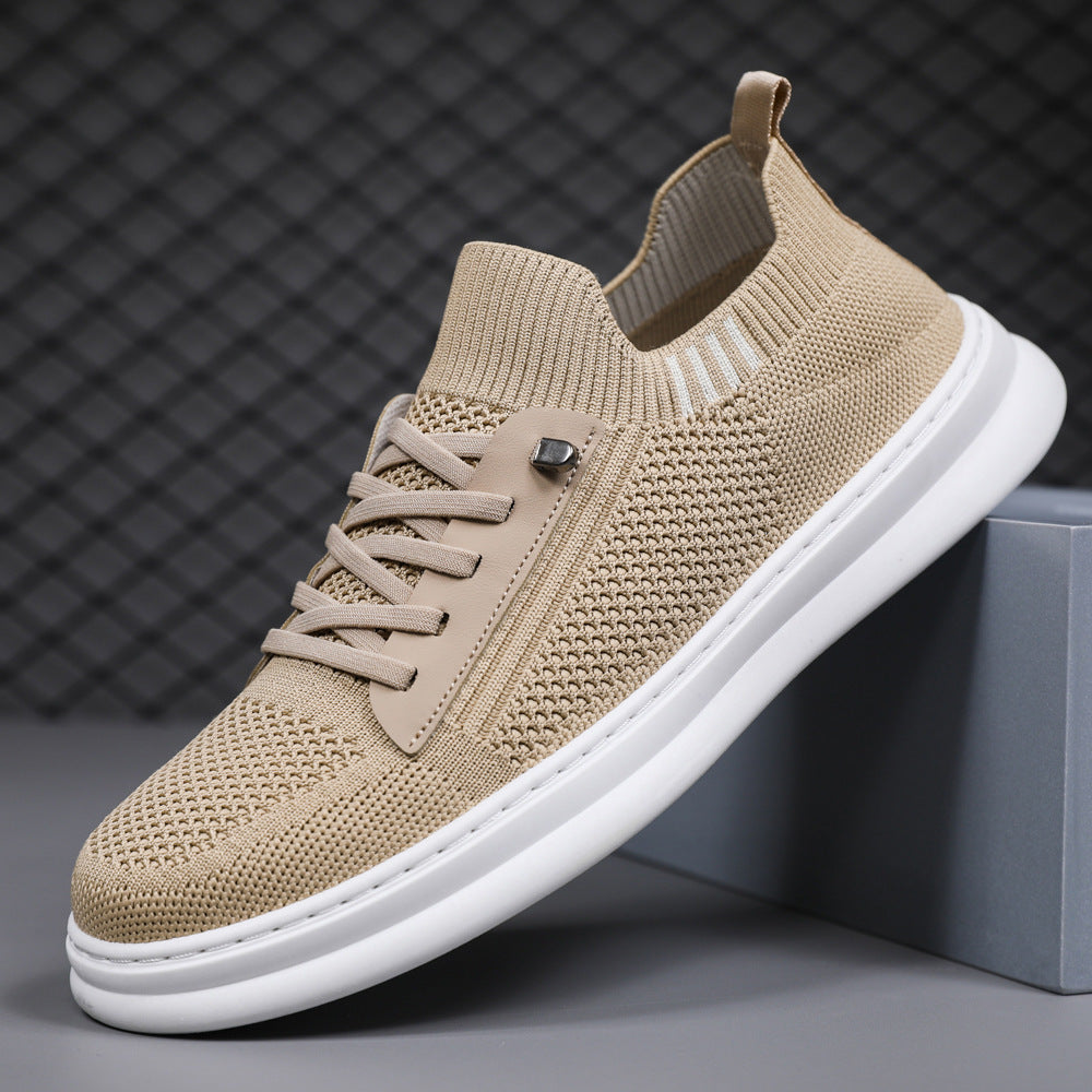Damen Sneaker Bequem Elastisch Mit Reißverschluss - Norvielle