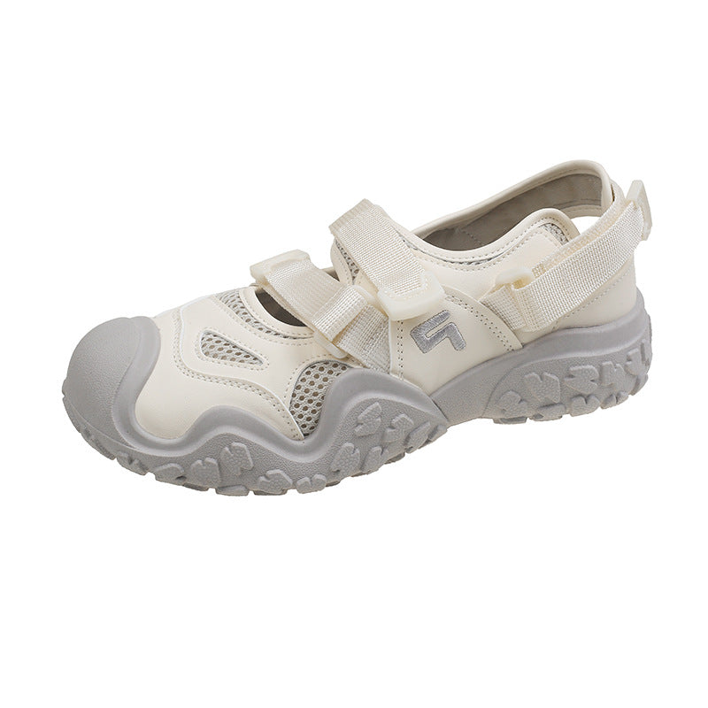 Damen Outdoor-Sandalen Bequem Klettverschluss Rutschfest