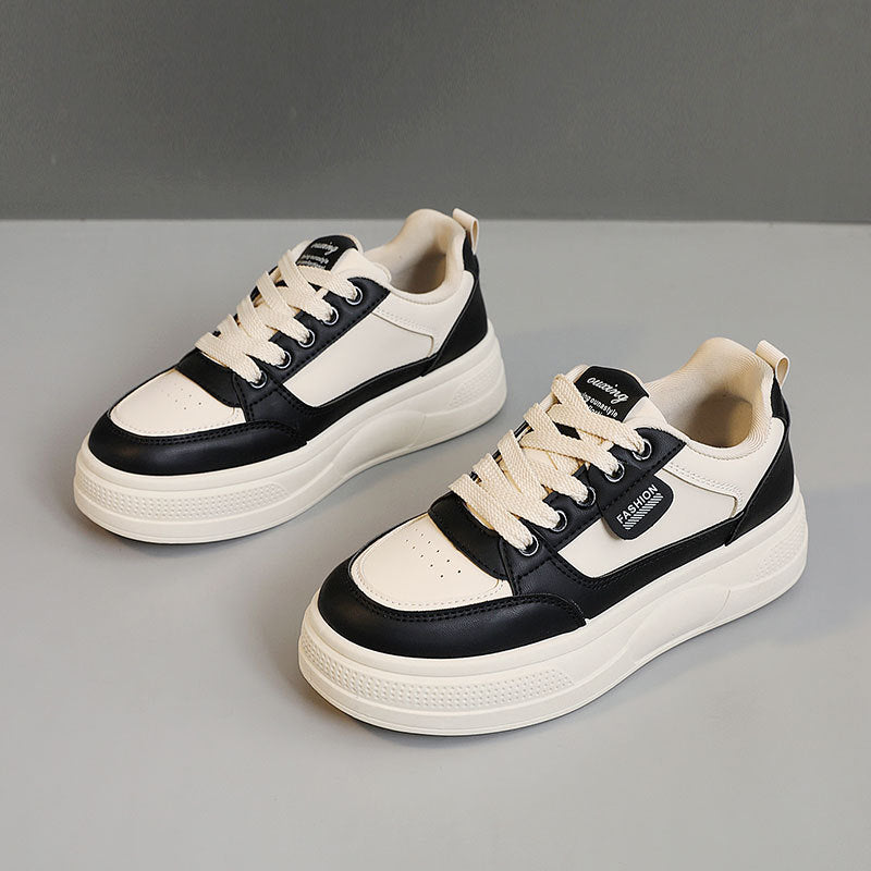 Damen Plateau Sneaker Modern Komfortsohle
