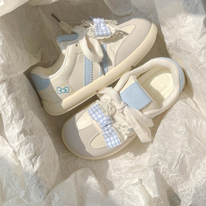 Damen Sneaker Atmungsaktives Mesh Schleifen