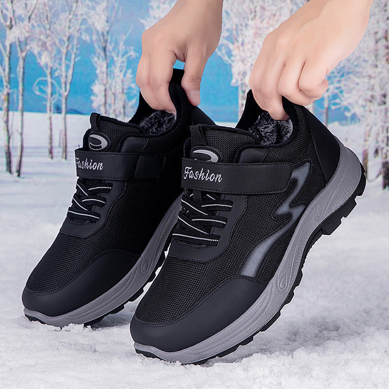 Damen Sneaker Rutschfest Thermo Warm Winter Schwarz - Norvielle