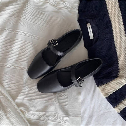 Damen Mary Jane Schuhe Verstellbarer Riemen Komfort