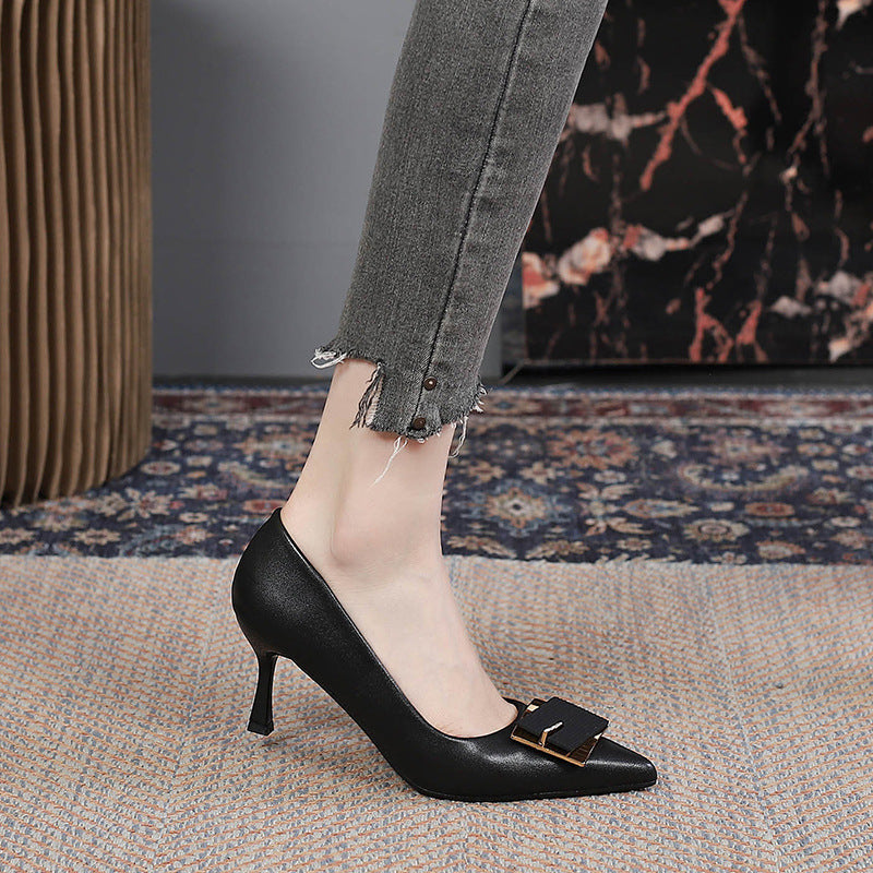 Damen High Heel Pumps mit Schmuckdetail Elegant