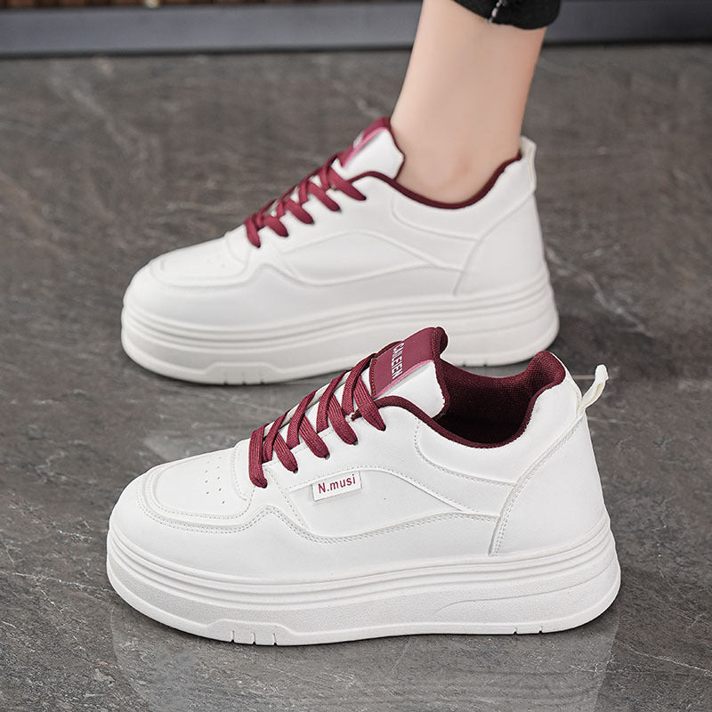 Damen Plateau Sneaker Komfortabel Größe