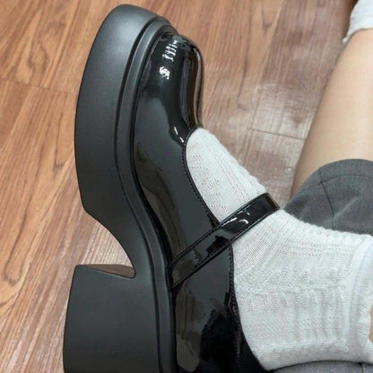 Damen Plateau Schuhe Bequem Verstellbar Mit Riemen