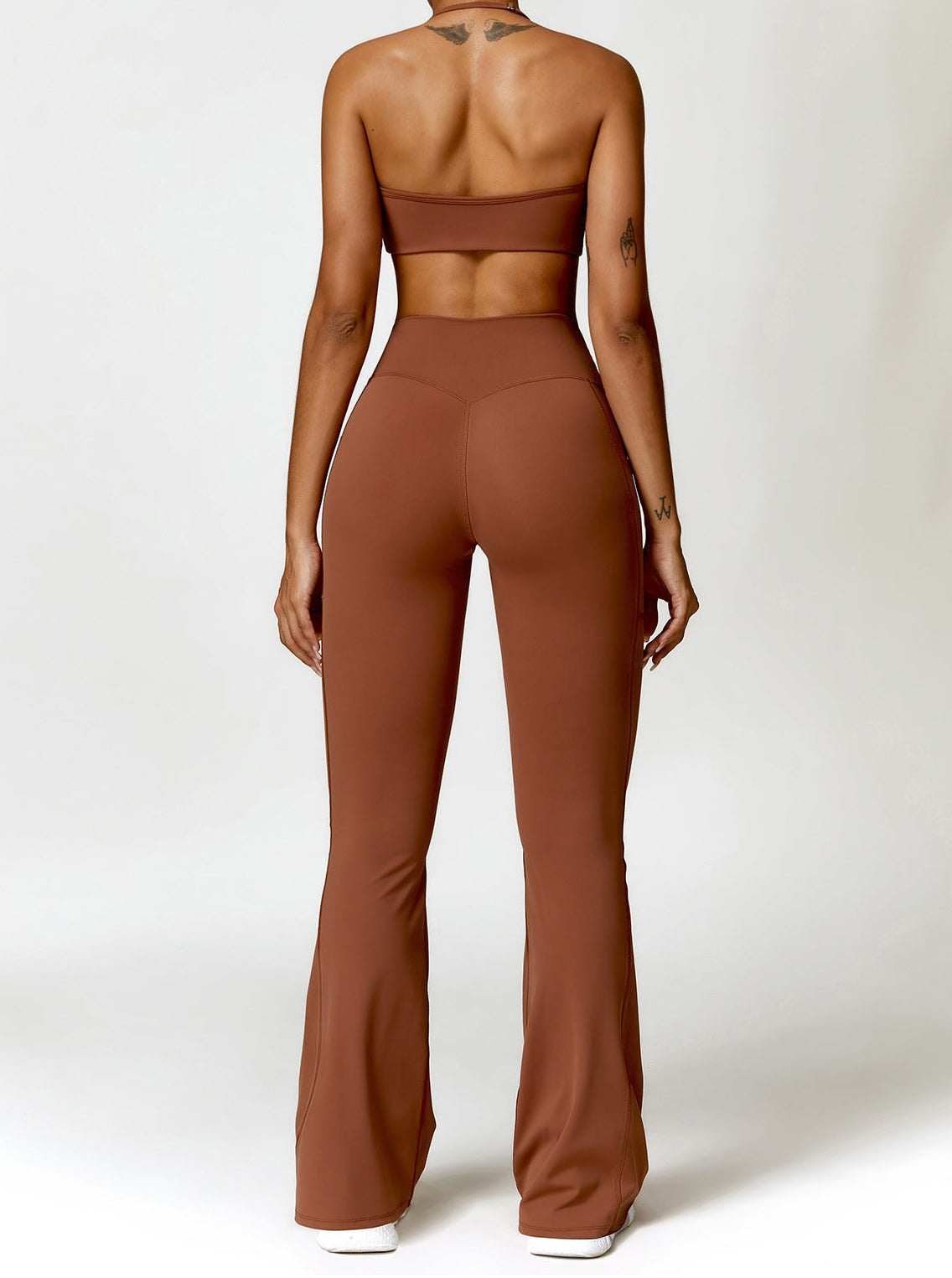 Hohe Taille Damen Schlaghose Figurformend