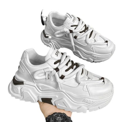Damen Sneaker Sportlich Chunky Schnellschnürer