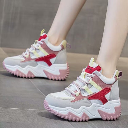 Damen Laufschuhe Chunky Atmungsaktiv Bequem