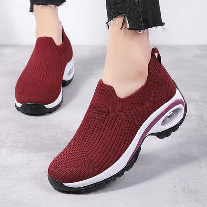 Damen Sneaker Atmungsaktives Mesh Stoßdämpfer Sohle