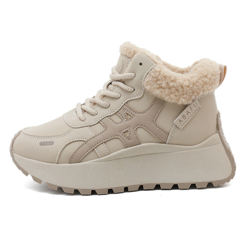 Damen Sneaker Warmfleece Innenfutter Rutschfest
