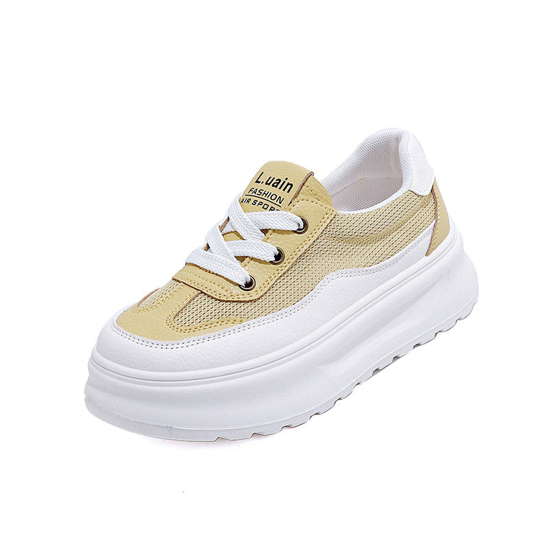 Damen Sneaker Chunky Atmungsaktiv Bequem Weite Passform