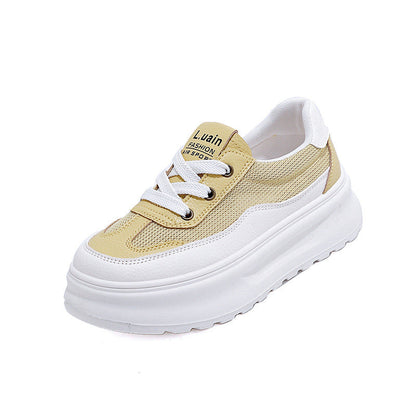Damen Sneaker Chunky Atmungsaktiv Bequem Weite Passform