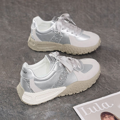 Damen Sneaker Glitzer Flexibel
