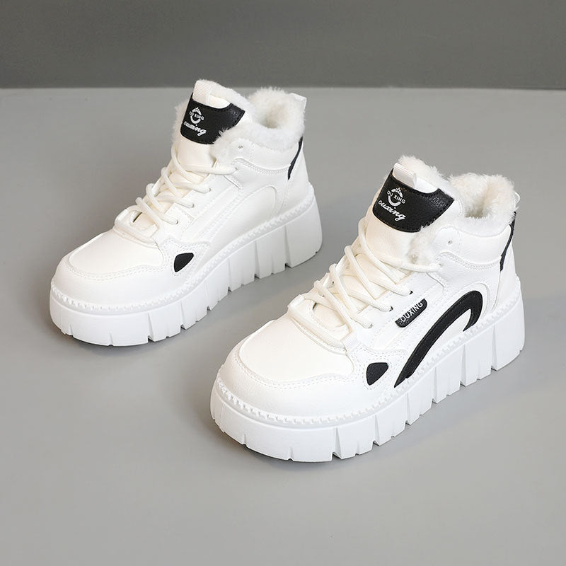 Damen High- Sneaker Fleece-Innensohle Rutschfest