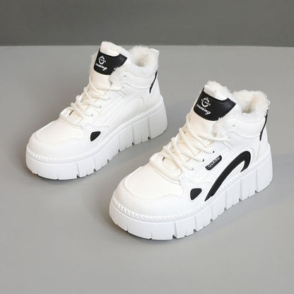 Damen High- Sneaker Fleece-Innensohle Rutschfest