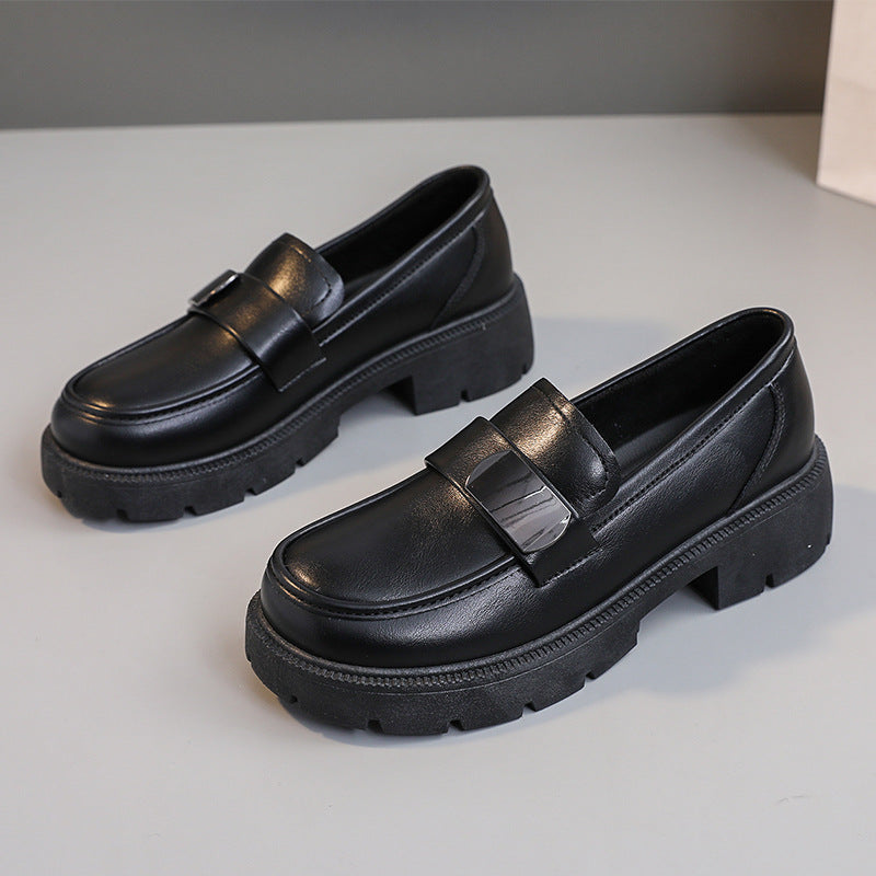 Damen Loafers Elegante Blockabsatz Schuhe