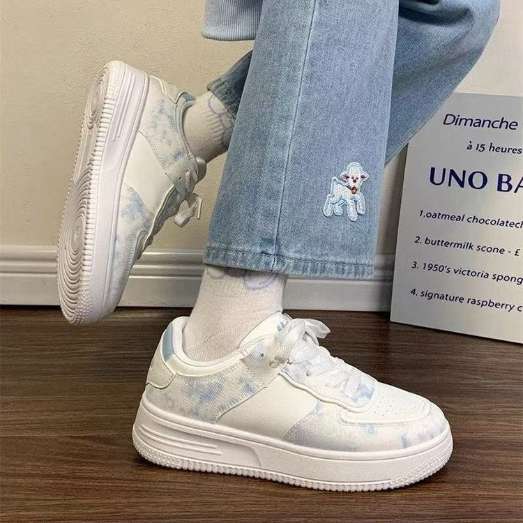 Damen Sneaker Weichsohle Komfort Farbenfroh