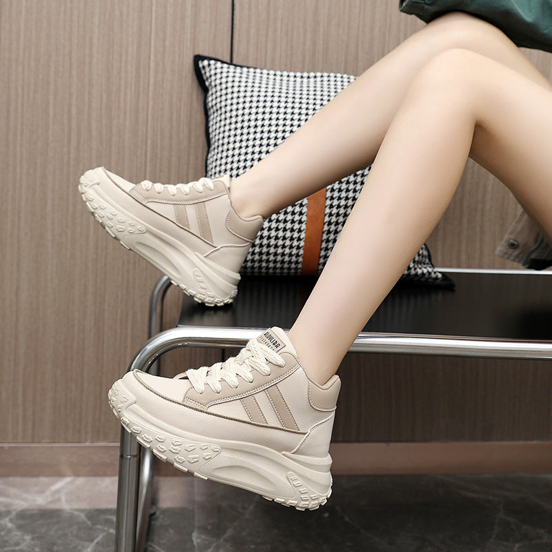 Damen High- Sneaker Komfortschuhe Robust