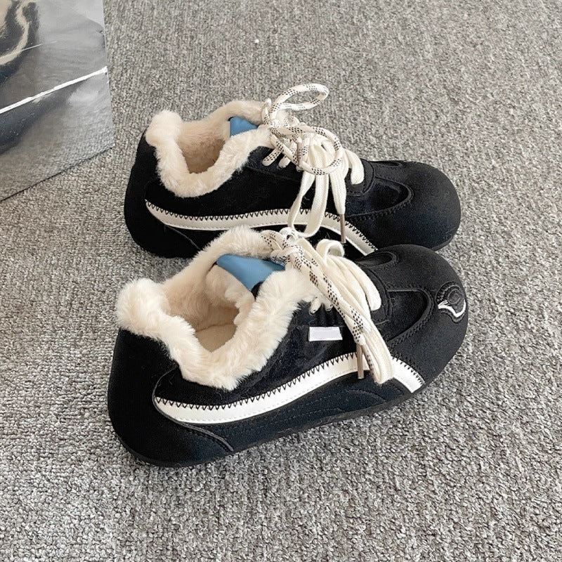Damen Sneaker Weiches Futter Bequem Schwarz - Norvielle
