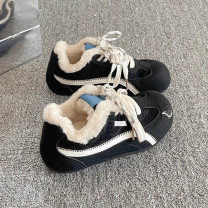 Damen Sneaker Weiches Futter Bequem Schwarz - Norvielle