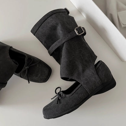 Damen Ballerinas Riemendesign Bequem Elegant