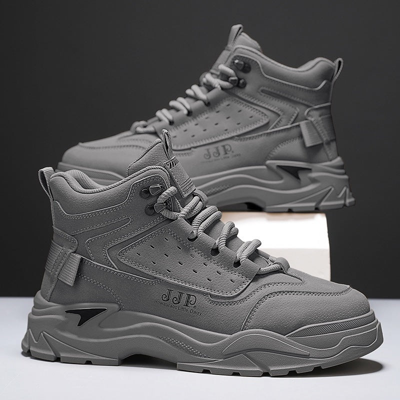 Damen High- Sneaker Sportlich Bequem Schwarz Laufsohle - Norvielle