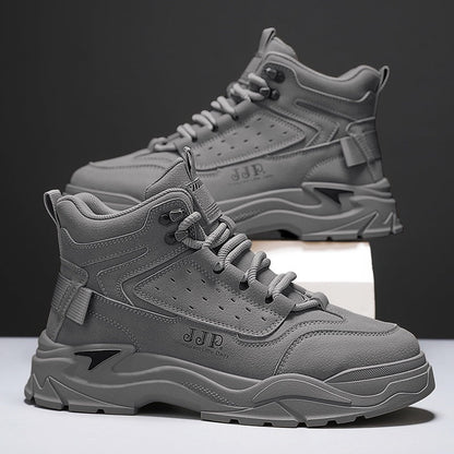 Damen High- Sneaker Sportlich Bequem Schwarz Laufsohle - Norvielle