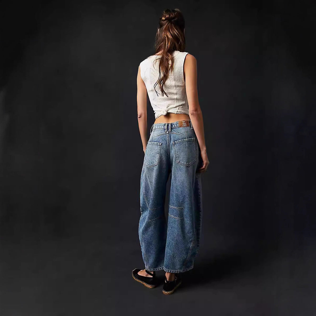 Damen Jeanshose Weite Bein Lässig Casual ist bereits gut, aber ich
