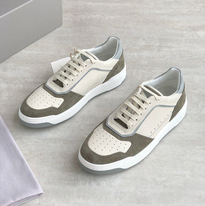 Damen Sneaker Leder Atmungsaktives Obermaterial