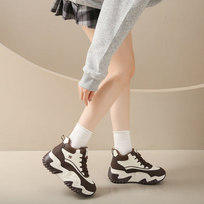 Damen High Sneaker Sportlich Chunky