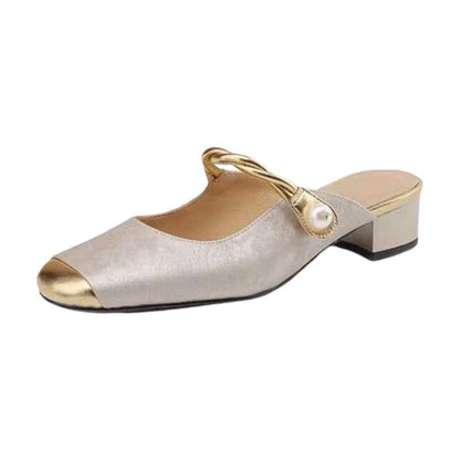 Damen Slingback Pumps Glänzend Hochhackig