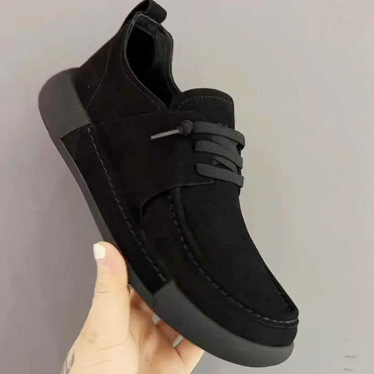 Damen Wildleder Schnürschuhe Bequem Lässig - Norvielle