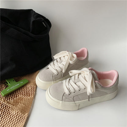 Damen Sneaker Weiches Wildleder Atmungsaktiv Bequem