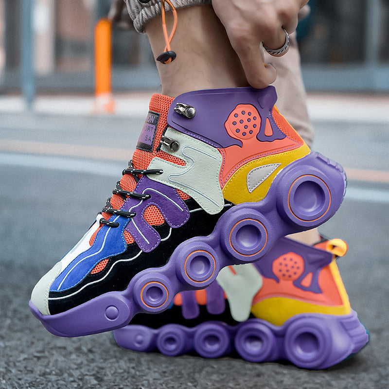 Damen High- Sneaker Sportlich Bunt - Norvielle