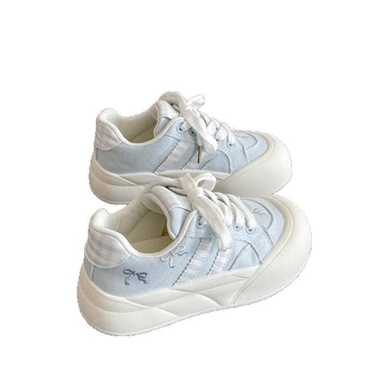 Damen Sneaker Bequem Sportlich Weiss
