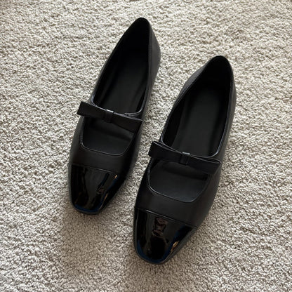Damen Mary Jane Ballerinas Riemen Schuhe Elegantes Design