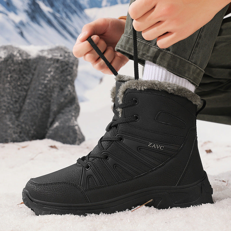 Damen Winterstiefel Warmfutter Rutschfest Schnellschnürsystem